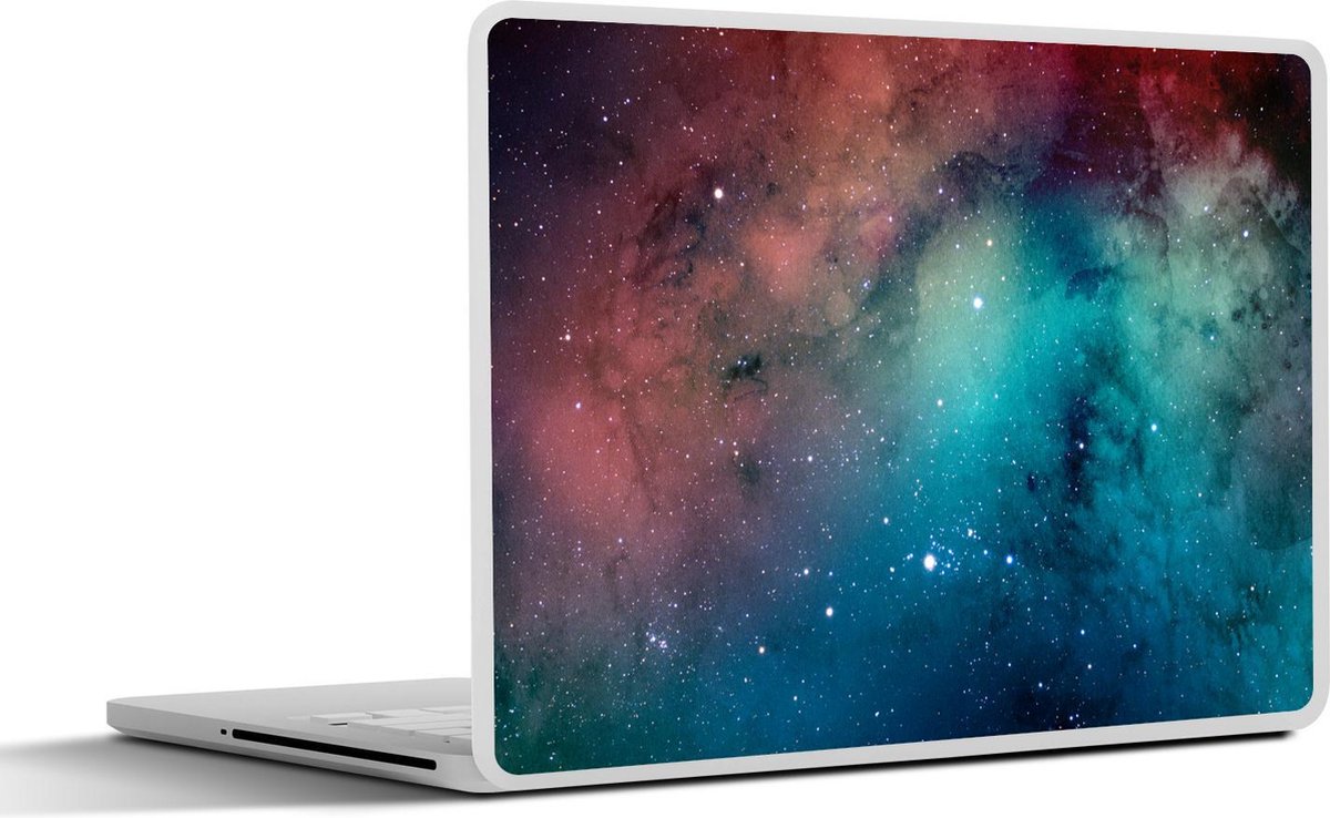 Laptop sticker - 10.1 inch - Abstract werk gemaakt van waterverf en een sterrenhemel