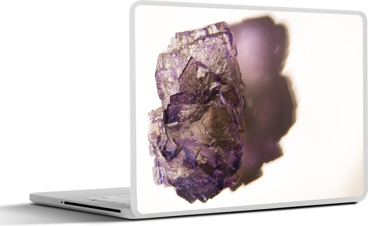Laptop sticker - 10.1 inch - Amethist met een donkere schaduw