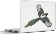 Laptop sticker - 10.1 inch - Illustratie van een uitgestrekte ekster