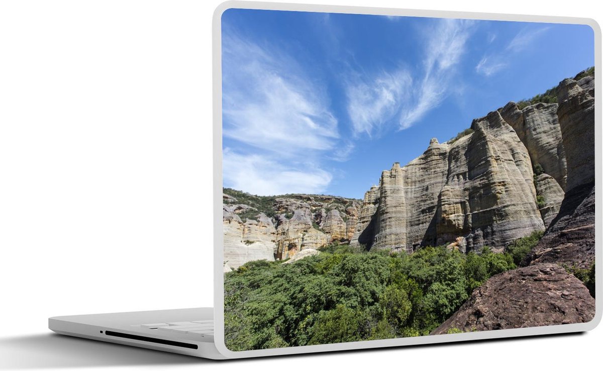 Laptop sticker - 10.1 inch - Imposante rotswanden van hard gesteente in Serra da Capivara