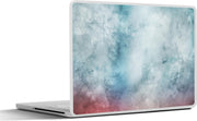 Laptop sticker - 10.1 inch - Abstract werk gemaakt van waterverf met rode en blauwe vlekken