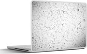 Laptop sticker - 10.1 inch - Abstracte waterdruppels op een lichtgrijze achtergrond