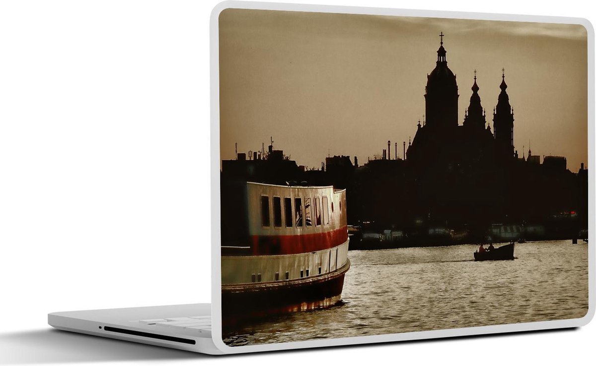 Laptop sticker - 10.1 inch - Amsterdam - Architectuur - Boot