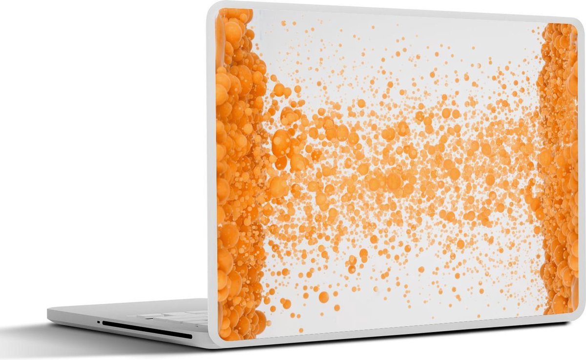Laptop sticker - 10.1 inch - Aardpigment in water wat op een luchtbellen lijken