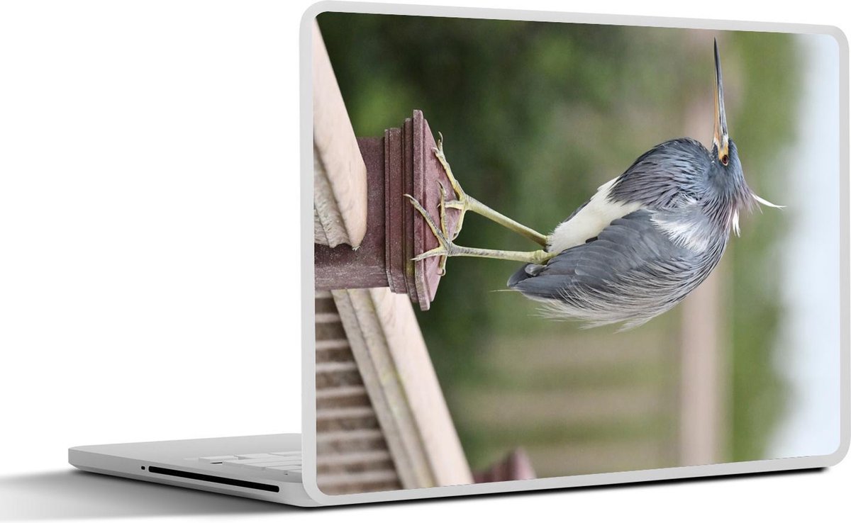 Laptop sticker - 10.1 inch -  een reiger