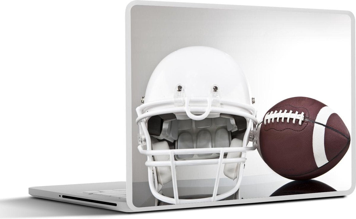 Laptop sticker - 10.1 inch - American Football uitrusting in een studio