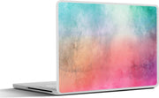 Laptop sticker - 10.1 inch - Abstract kunstwerk gemaakt met waterverf en groene met rode kleuren