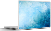 Laptop sticker - 10.1 inch - Abstract werk gemaakt van waterverf en ijsblauwe kleuren
