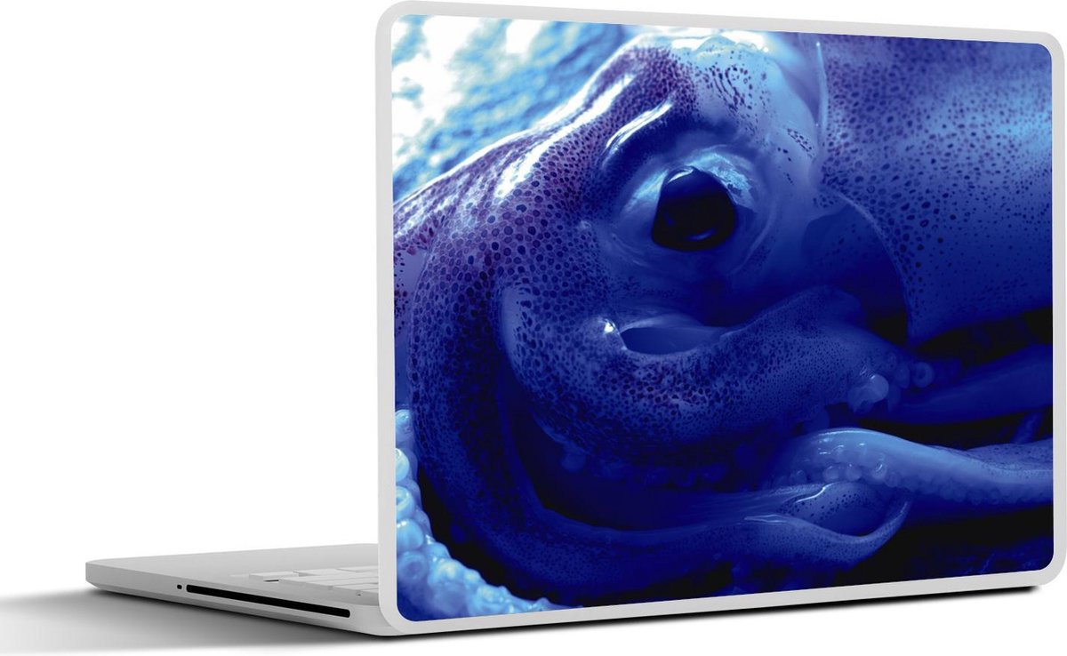 Laptop sticker - 10.1 inch - Inktvis Close-up op het oog