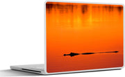Laptop sticker - 10.1 inch - Alligator tijdens zonsondergang