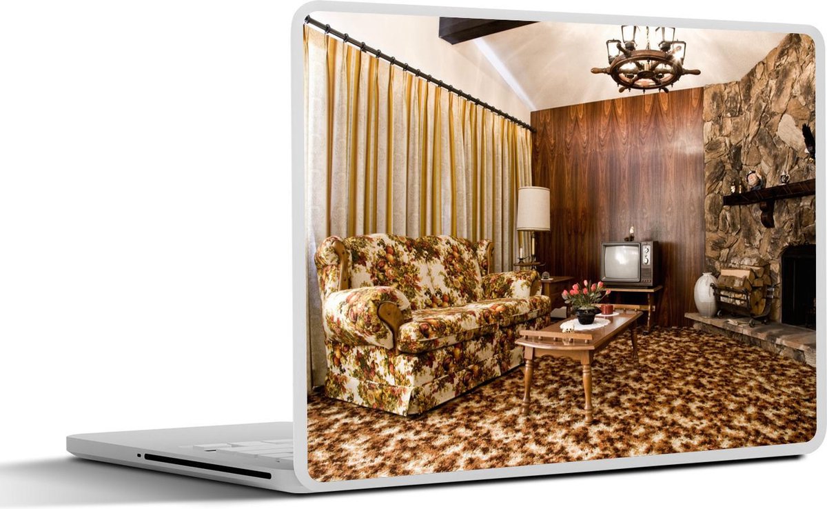 Laptop sticker - 10.1 inch - Interieur uit 1970