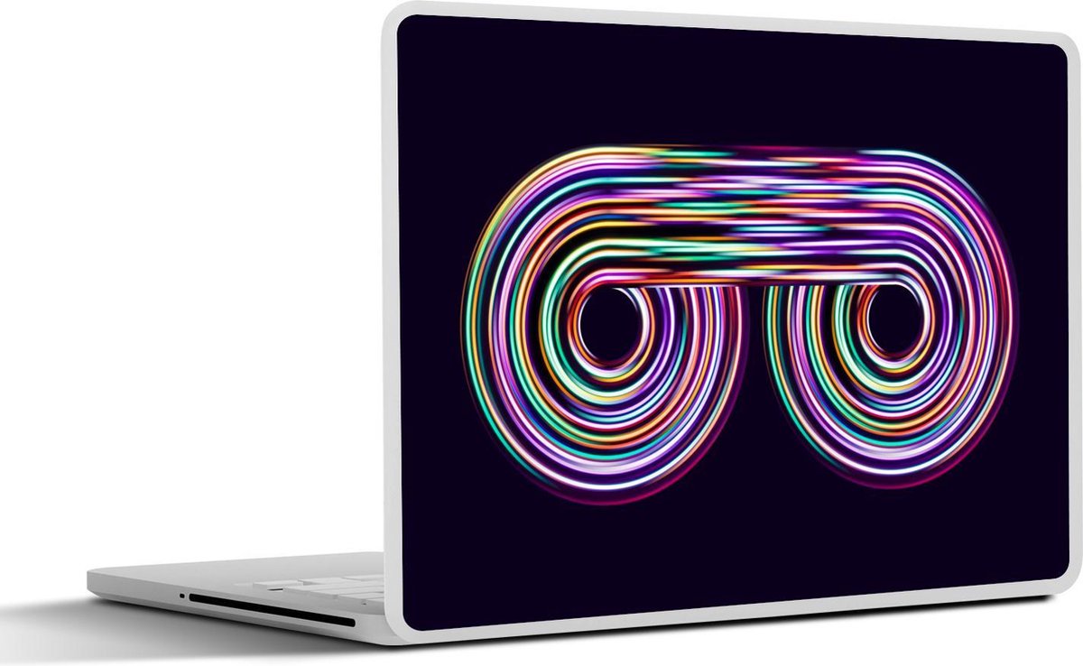 Laptop sticker - 10.1 inch - Abstract licht spoor