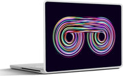 Laptop sticker - 10.1 inch - Abstract licht spoor