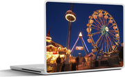 Laptop sticker - 10.1 inch - Ingang kermis in de avond