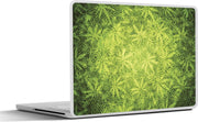 Laptop sticker - 10.1 inch - Illustratie van een grote hoeveelheid marihuanabladeren