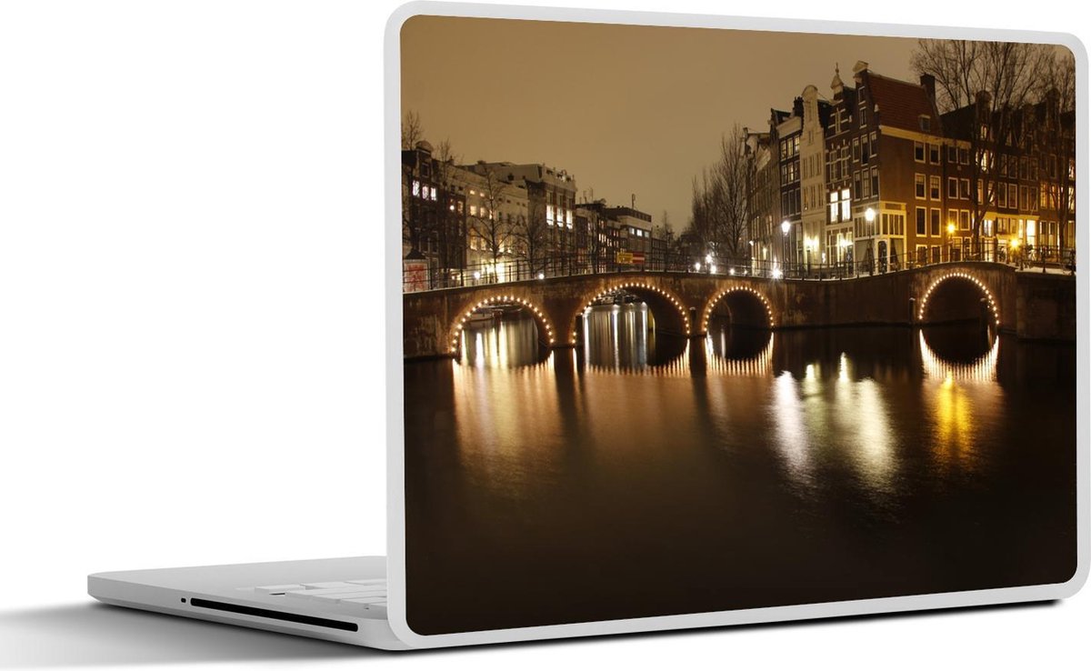 Laptop sticker - 10.1 inch - Afbeelding van de Keizersgracht in Amsterdam