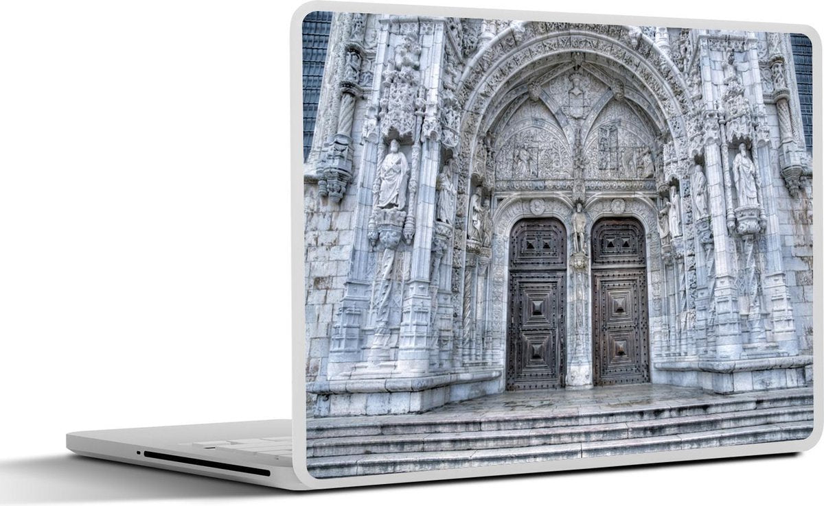 Laptop sticker - 10.1 inch - Ingang van het Mosteiro dos Jerónimos in Lissabon
