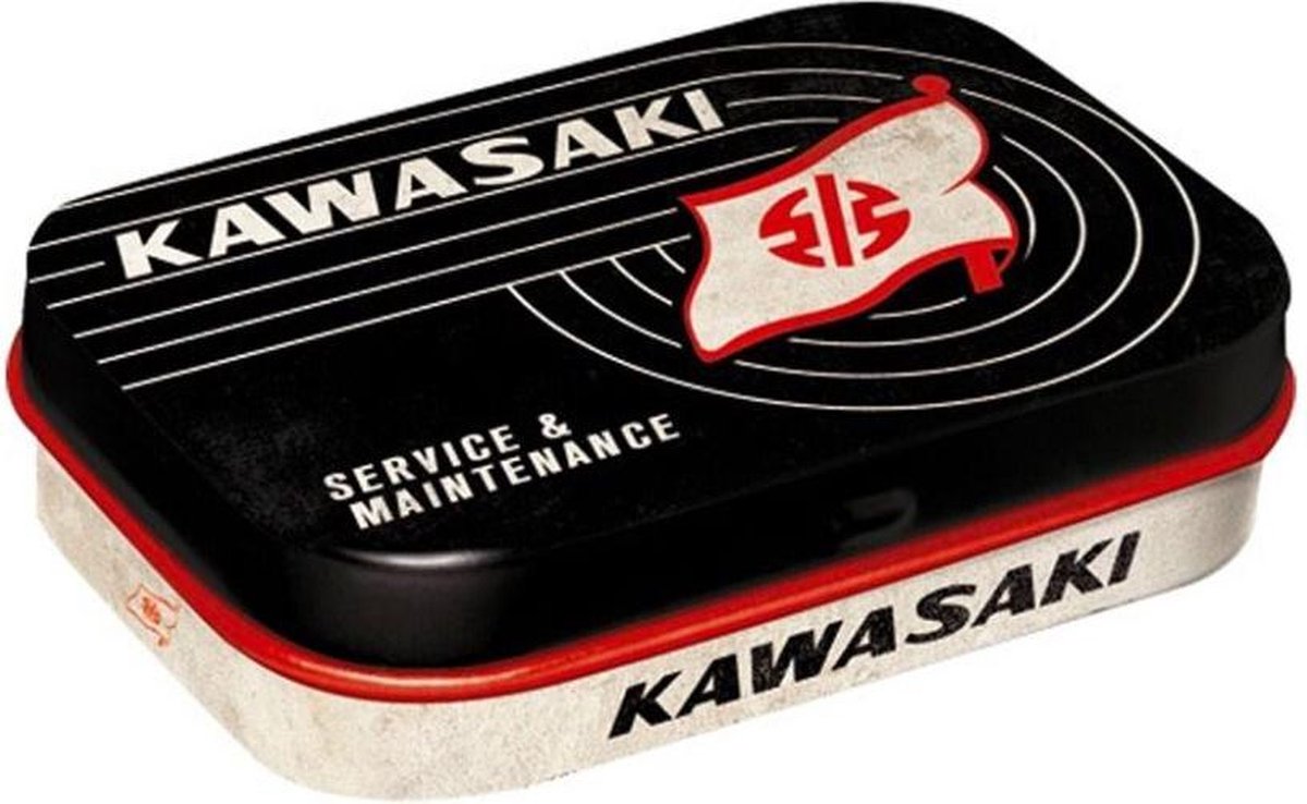 Pepermunt Blik Kawasaki - Tank Logo