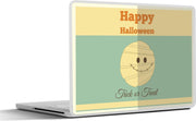 Laptop sticker - 10.1 inch - 'Happy Halloween' en een mummie
