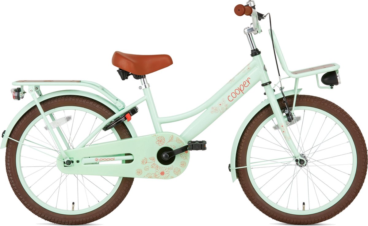 SuperSuper Cooper Bamboo Meisjesfiets 20 inch - Pistache groen