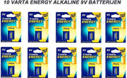Varta Energy Alkaline Batterijen 9 Volt - 10 stuks