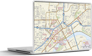 Laptop sticker - 10.1 inch - Illustratie van een kaart van Saint Paul in Minnesota
