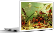 Laptop sticker - 10.1 inch - Illustratie van een onderzees ecosysteem