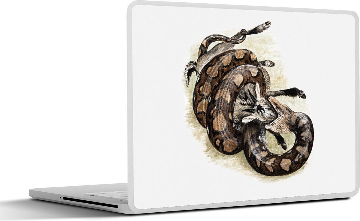 Laptop sticker - 10.1 inch - Illustratie van een python