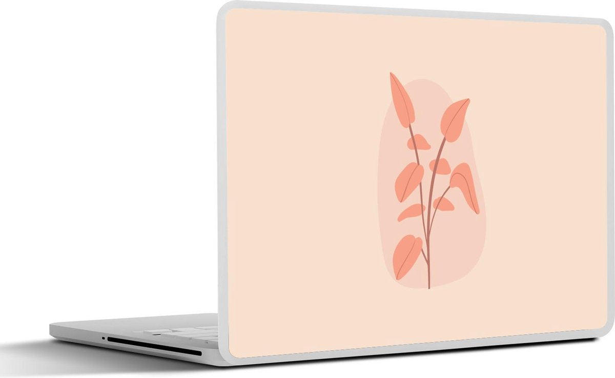 Laptop sticker - 10.1 inch - Abstracte roze tak illustratie