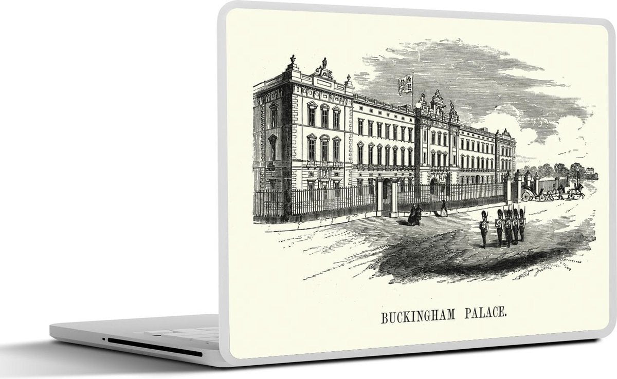 Laptop sticker - 10.1 inch - Illustratie van het Buckingham Palace in Londen