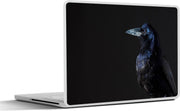 Laptop sticker - 10.1 inch - Amerikaanse kraai op een zwarte achtergrond
