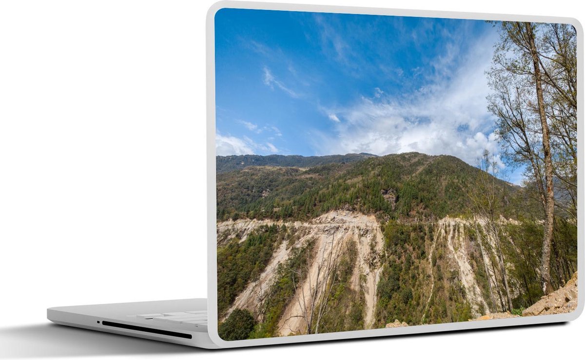 Laptop sticker - 10.1 inch - aardverschuivingen in Bhutan