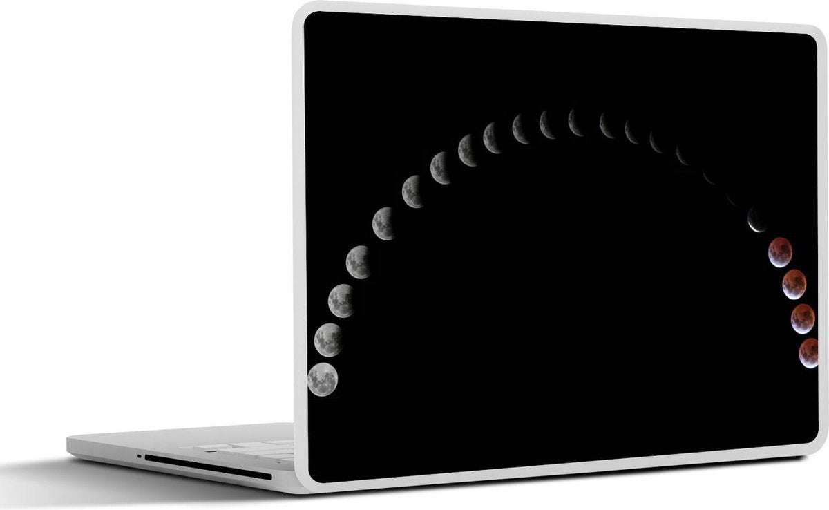 Laptop sticker - 10.1 inch - Alle fasen van een eclips