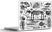 Laptop sticker - 10.1 inch - Illustraties van fossielen