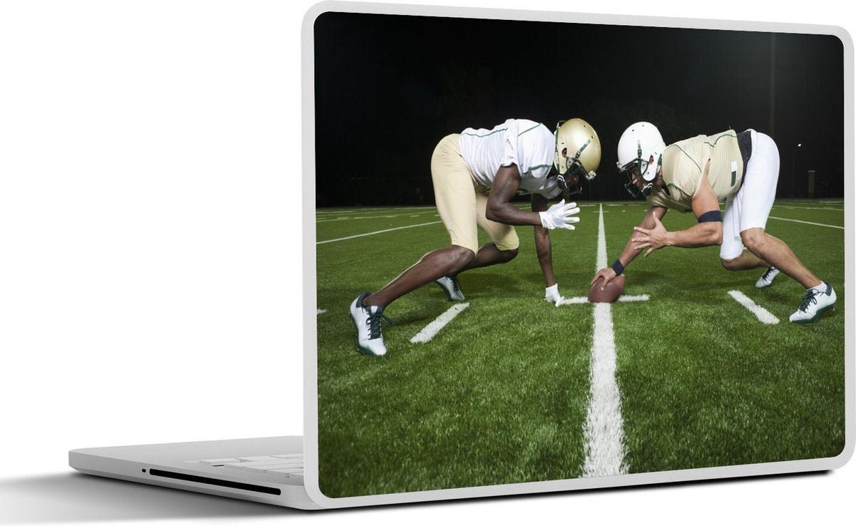 Laptop sticker - 10.1 inch - American Football spelers staan tegenover elkaar