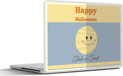 Laptop sticker - 10.1 inch - 'Happy Halloween' met een mummie
