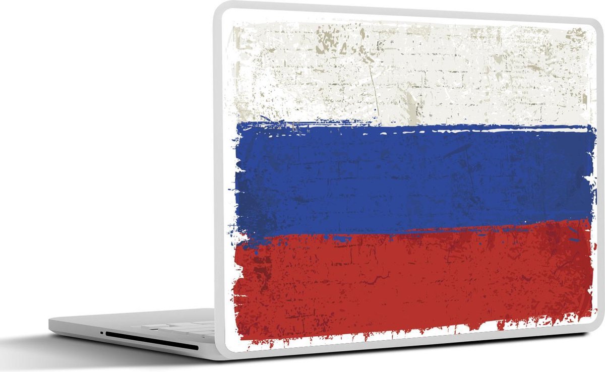 Laptop sticker - 10.1 inch - Illustratie van een oude vlag van Rusland