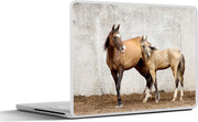 Laptop sticker - 10.1 inch - Akhal-Teke merrie en veulen
