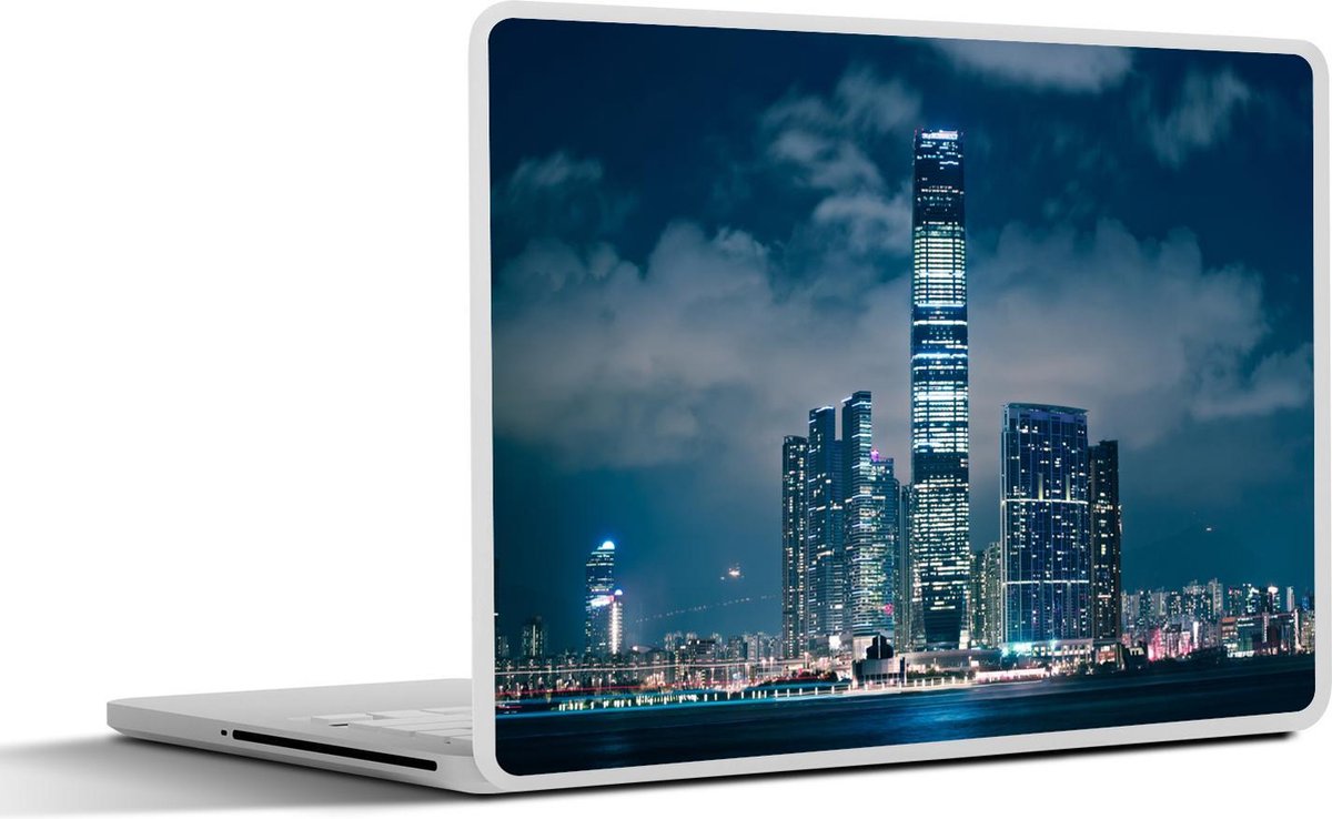 Laptop sticker - 10.1 inch - International Commerce Centre in de nacht in China
