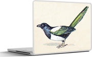Laptop sticker - 10.1 inch - Illustratie van een ekster