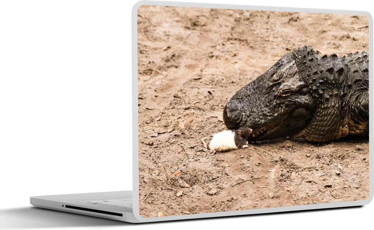 Laptop sticker - 10.1 inch - Alligator en een rat