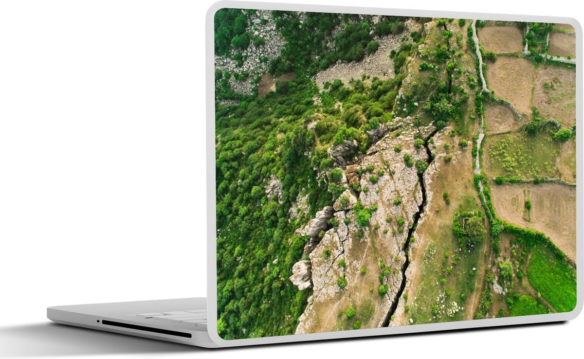 Laptop sticker - 10.1 inch - Aardbeving laat zijn sporen na in het landschap