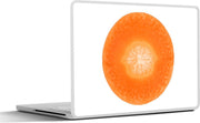Laptop sticker - 10.1 inch - Afbeelding van een dun plakje verse wortel
