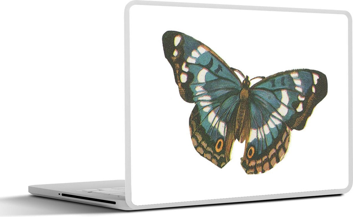 Laptop sticker - 10.1 inch - Illustratie van een Limenitis vlinder