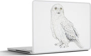 Laptop sticker - 10.1 inch - Illustratie van een sneeuwuil