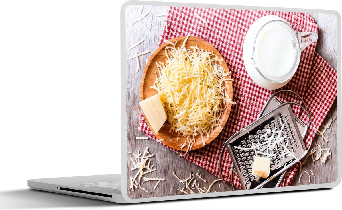Laptop sticker - 10.1 inch - Ingrediënten voor pastaschotel met Parmezaanse kaas