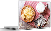 Laptop sticker - 10.1 inch - Ingrediënten voor pastaschotel met Parmezaanse kaas