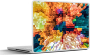 Laptop sticker - 10.1 inch - Abstracte en kleurrijke geometrische vormen