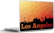 Laptop sticker - 10.1 inch - Illustratie van Los Angeles met de skyline