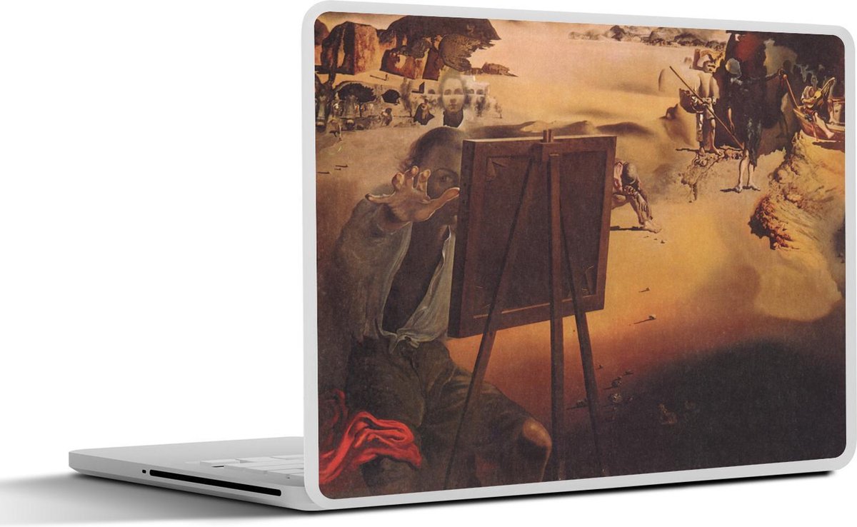 Laptop sticker - 10.1 inch - Impressies van Afrika - schilderij van Salvador Dalí